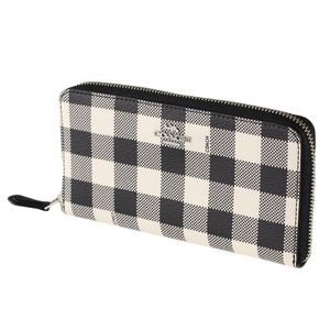 Coach Gingham Zip Wallet